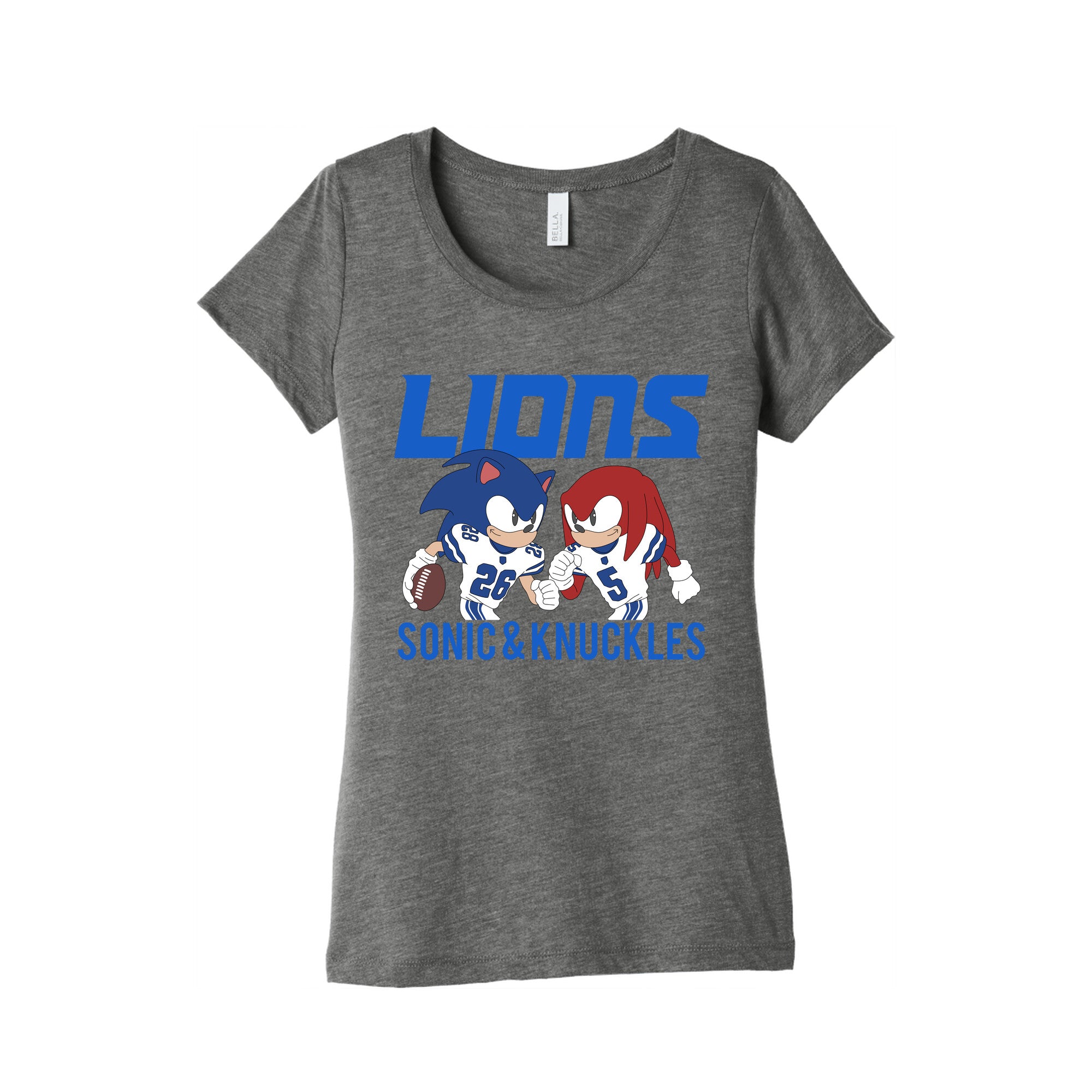Lions Sonic and Knuckles Womens Triblend Tee